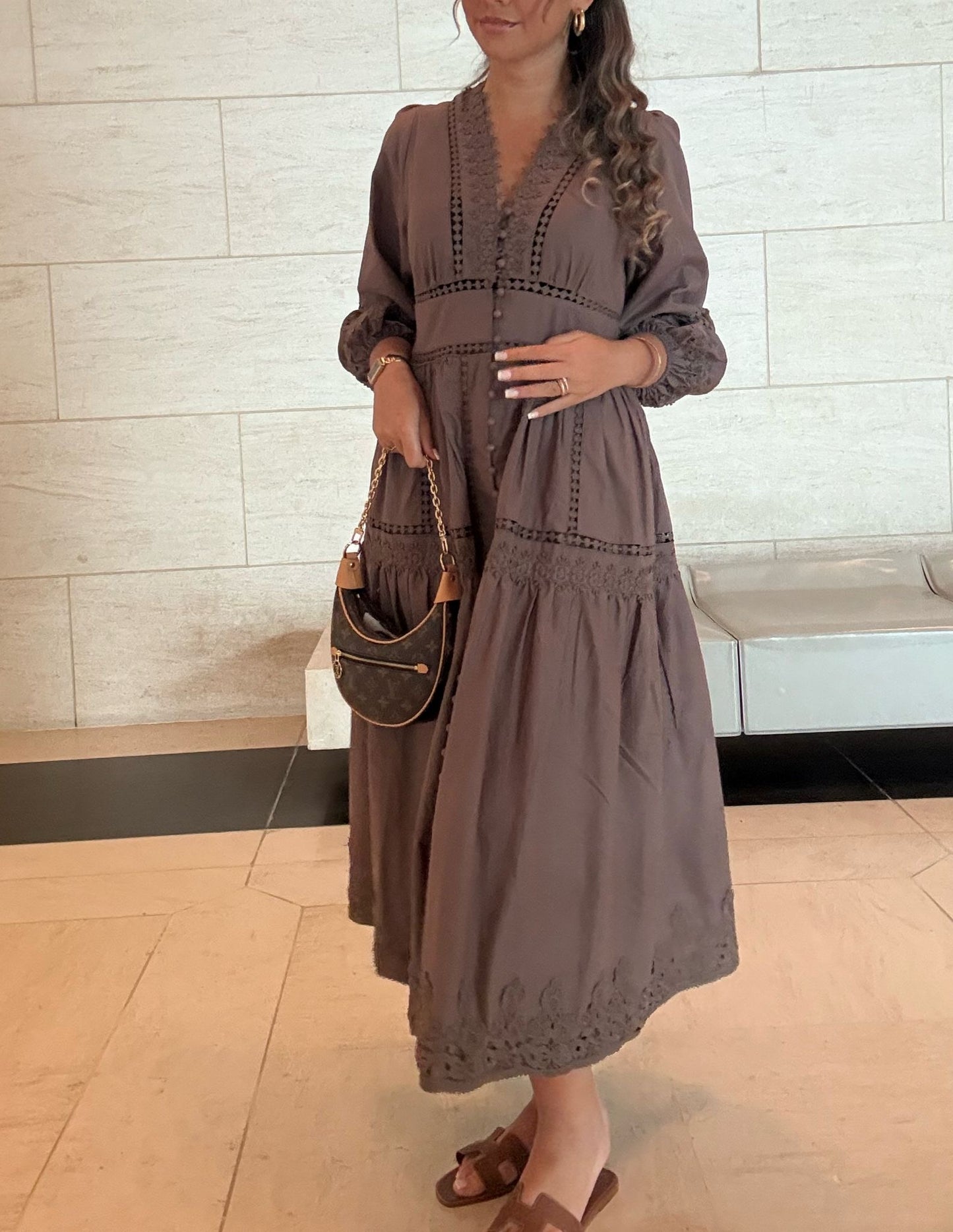 ROBE MIA marron