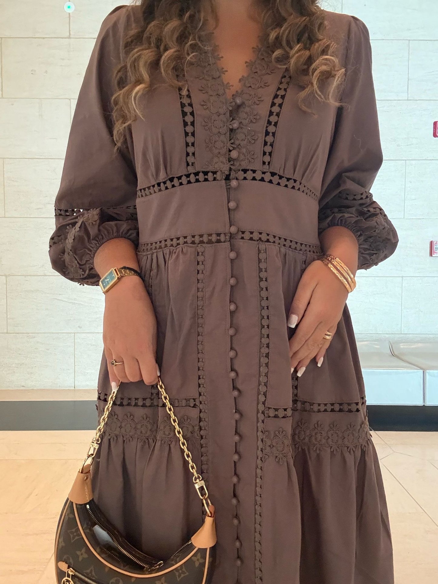 ROBE MIA marron