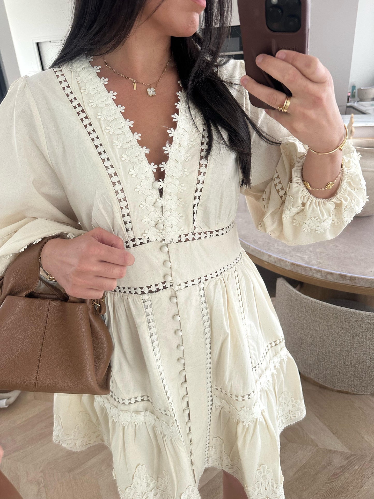 ROBE LENA crème