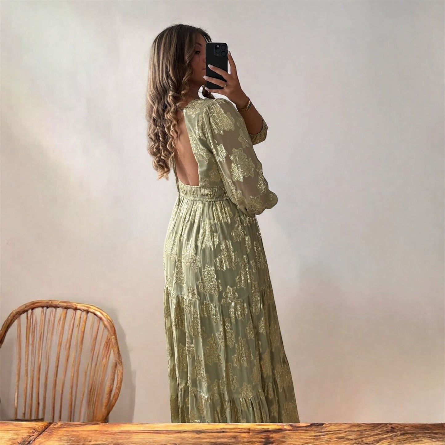 ROBE LILAS pistache